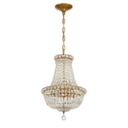 Crystorama Roslyn 12'' Aged Brass Chandelier