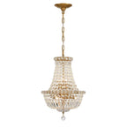 Crystorama ROS-A1006-AG-CL-MWP Aged Brass Roslyn 12'' Aged Brass Chandelier Image 6