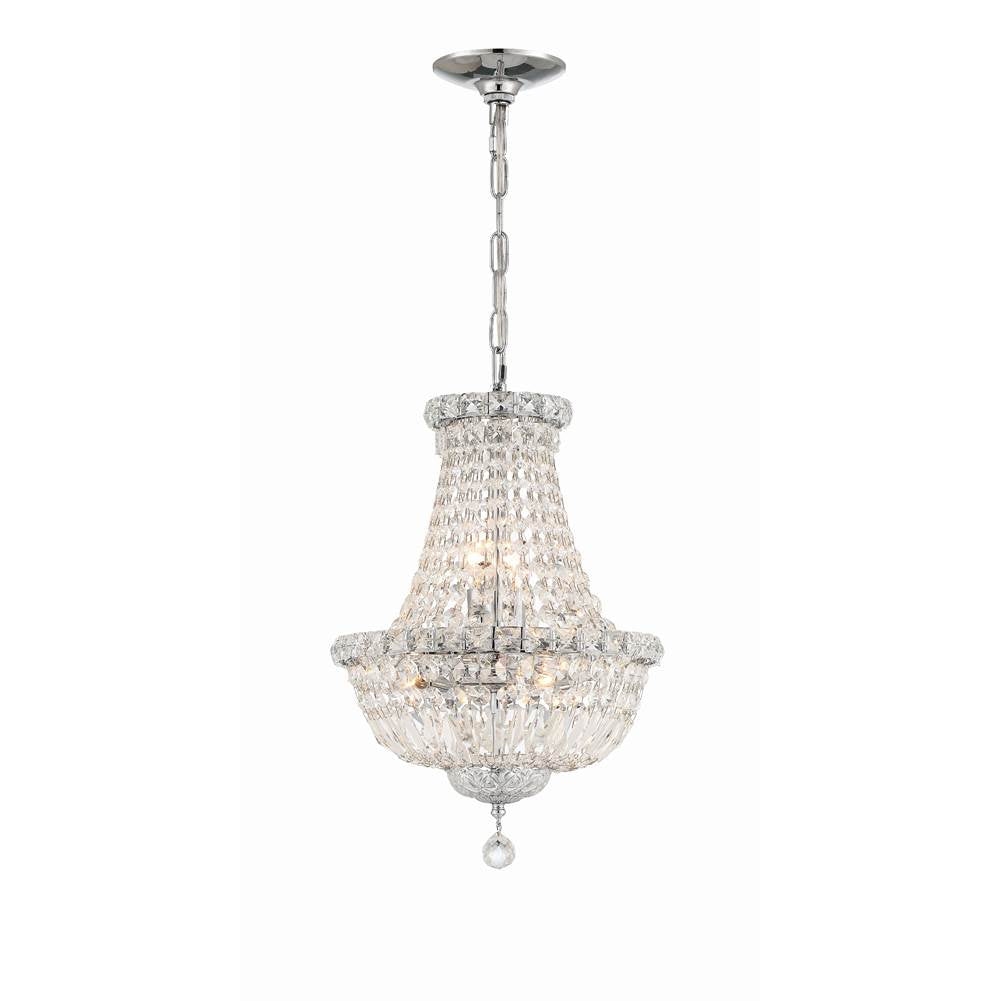 Crystorama Roslyn 12'' Aged Brass Chandelier