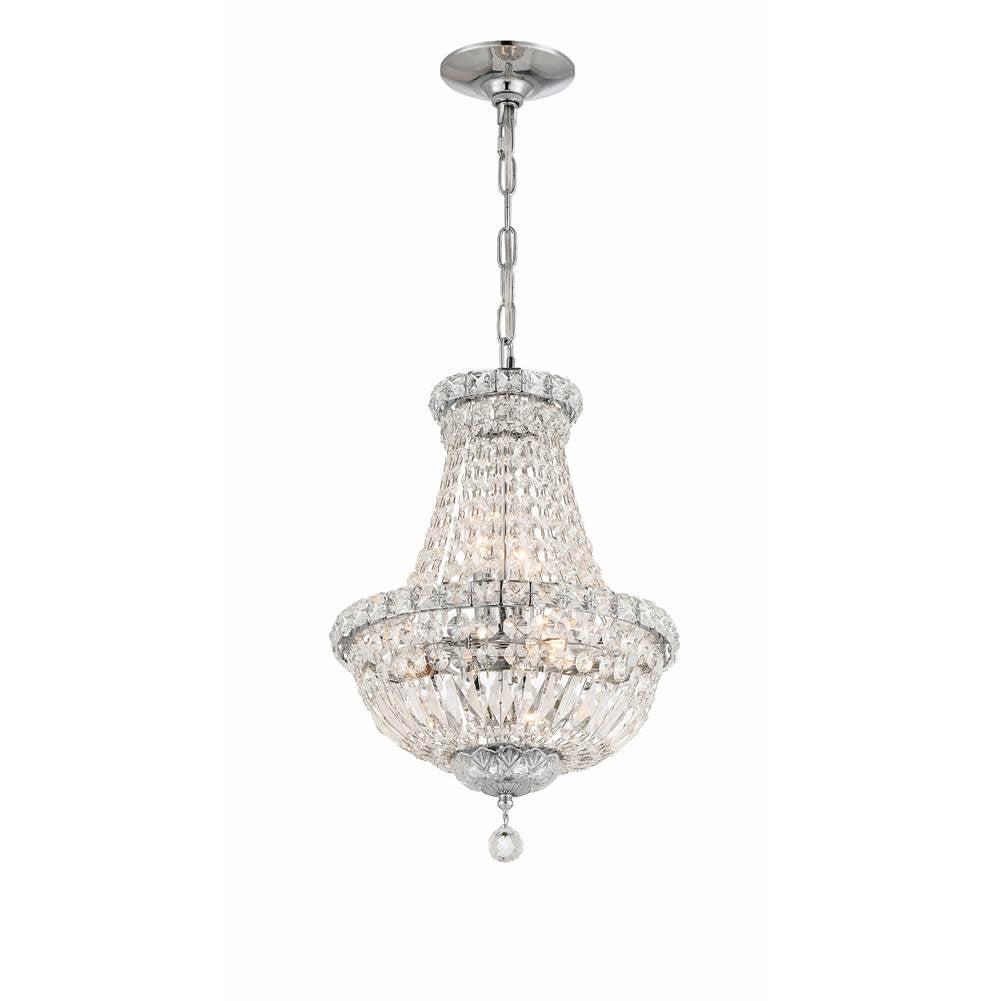 Crystorama ROS-A1006-CH-CL-MWP Polished Chrome Roslyn 5 Light Polished Chrome Mini Chandelier Image 5
