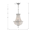 Crystorama ROS-A1006-CH-CL-MWP Polished Chrome Roslyn 5 Light Polished Chrome Mini Chandelier Image 2