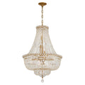 Crystorama ROS-A1009-AG-CL-MWP Aged Brass Roslyn 22'' Aged Brass Chandelier Image 1