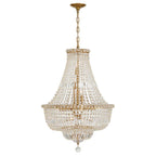 Crystorama ROS-A1009-AG-CL-MWP Aged Brass Roslyn 22'' Aged Brass Chandelier Image 6