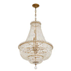 Crystorama ROS-A1009-AG-CL-MWP Aged Brass Roslyn 22'' Aged Brass Chandelier Image 5