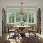 Crystorama ROS-A1009-AG-CL-MWP Aged Brass Roslyn 22'' Aged Brass Chandelier Image 3