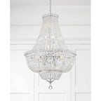 Crystorama ROS-A1009-CH-CL-MWP Polished Chrome Roslyn 9 Light Polished Chrome Chandelier Image 3