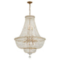 Crystorama ROS-A1015-AG-CL-MWP Aged Brass Roslyn 28'' Aged Brass Chandelier Image 1
