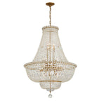 Crystorama ROS-A1015-AG-CL-MWP Aged Brass Roslyn 28'' Aged Brass Chandelier Image 1