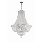 Crystorama ROS-A1015-CH-CL-MWP Polished Chrome Roslyn 15 Light Polished Chrome Chandelier Image 6