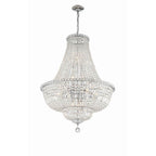 Crystorama ROS-A1015-CH-CL-MWP Polished Chrome Roslyn 15 Light Polished Chrome Chandelier Image 5