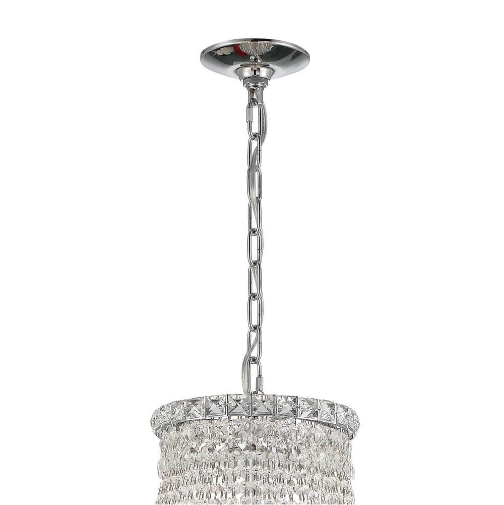 Crystorama ROS-A1015-CH-CL-MWP Polished Chrome Roslyn 15 Light Polished Chrome Chandelier Image 3