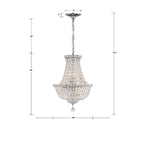 Crystorama ROS-A1015-CH-CL-MWP Polished Chrome Roslyn 15 Light Polished Chrome Chandelier Image 2