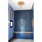 Crystorama ROX-A9000-GA Antique Gold Roxy 3 Light Antique Gold Ceiling Mount Image 4
