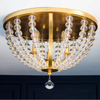 Crystorama ROX-A9000-GA Antique Gold Roxy 3 Light Antique Gold Ceiling Mount Image 3
