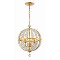 Crystorama ROX-A9003-GA Antique Gold Roxy 3 Light Antique Gold Chandelier Image 1