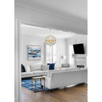 Crystorama ROX-A9006-GA Antique Gold Roxy 6 Light Antique Gold Chandelier Image 4