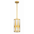 Crystorama Royston 1 Light Black Pendant