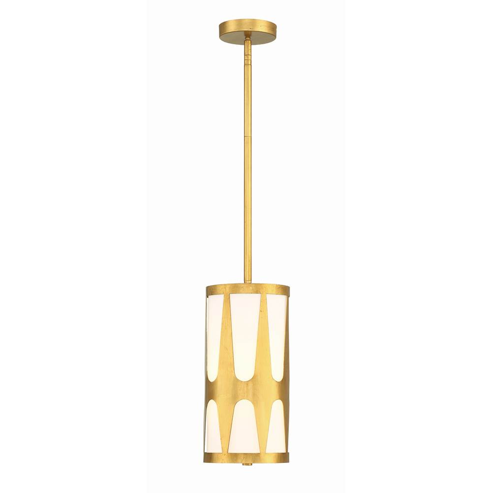 Crystorama ROY-801-GA Antique Gold Royston 1 Light Antique Gold Pendant Image 3