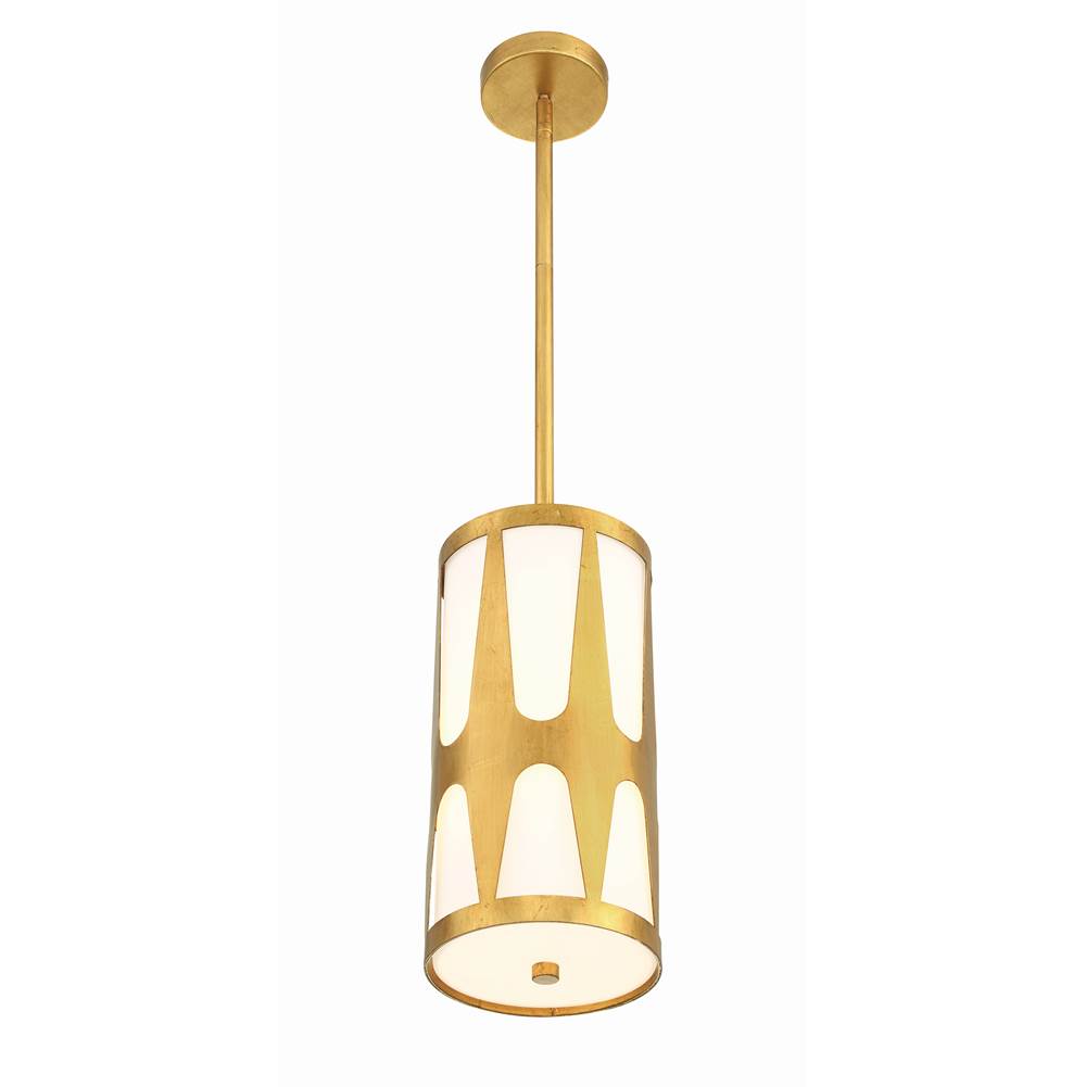 Crystorama ROY-801-GA Antique Gold Royston 1 Light Antique Gold Pendant Image 2