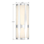 Crystorama ROY-802-CH Polished Chrome Royston 2 Light Polished Chrome Sconce Image 3