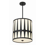 Crystorama Royston 4 Light Black Pendant