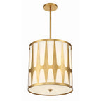 Crystorama Royston 4 Light Black Pendant