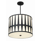 Crystorama Royston 5 Light Black Pendant