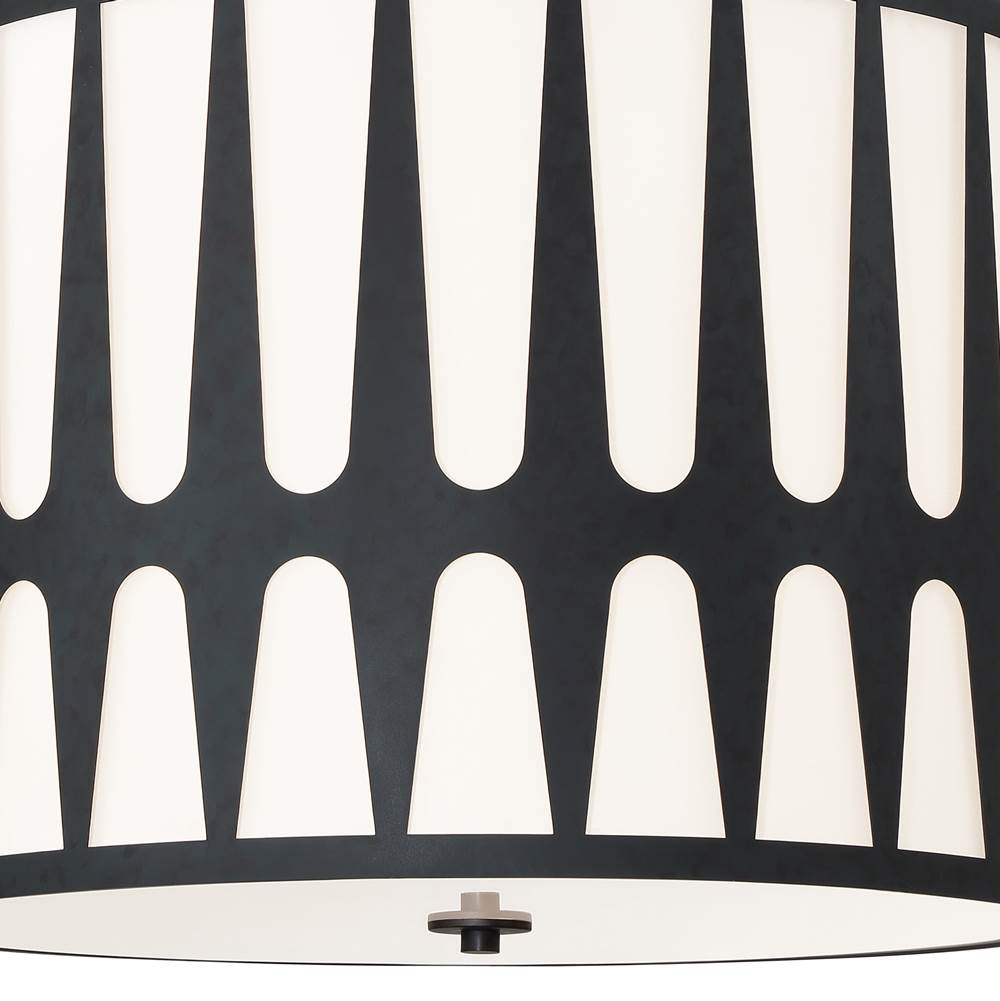 Crystorama ROY-809-BK Black Royston 5 Light Black Pendant Image 3