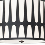 Crystorama ROY-809-BK Black Royston 5 Light Black Pendant Image 3