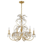 Crystorama SDE-4926-GA Antique Gold Sadie 6 Light Antique Gold Chandelier Image 1