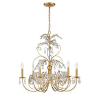 Crystorama SDE-4926-GA Antique Gold Sadie 6 Light Antique Gold Chandelier Image 5