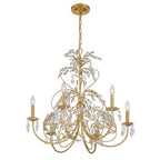 Crystorama SDE-4926-GA Antique Gold Sadie 6 Light Antique Gold Chandelier Image 4