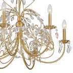 Crystorama SDE-4926-GA Antique Gold Sadie 6 Light Antique Gold Chandelier Image 3