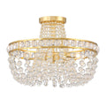 Crystorama SEV-1800-AG Aged Brass Seville 3 Light Aged Brass Semi Flush Mount Image 1