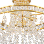 Crystorama SEV-1800-AG Aged Brass Seville 3 Light Aged Brass Semi Flush Mount Image 3