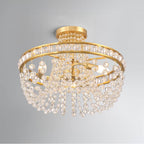 Crystorama SEV-1800-AG Aged Brass Seville 3 Light Aged Brass Semi Flush Mount Image 2