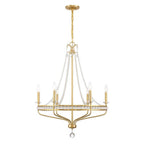 Crystorama SEV-1806-AG Aged Brass Seville 6 Light Aged Brass Chandelier Image 5