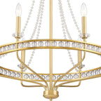 Crystorama SEV-1806-AG Aged Brass Seville 6 Light Aged Brass Chandelier Image 3