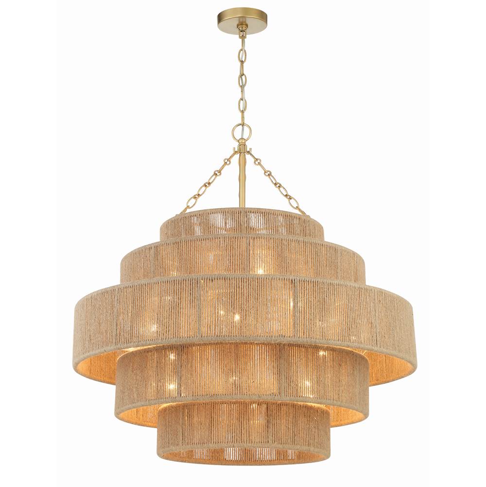 Crystorama SHY-10909-SG Soft Gold Shyla 20 Light Soft Gold Chandelier Image 1