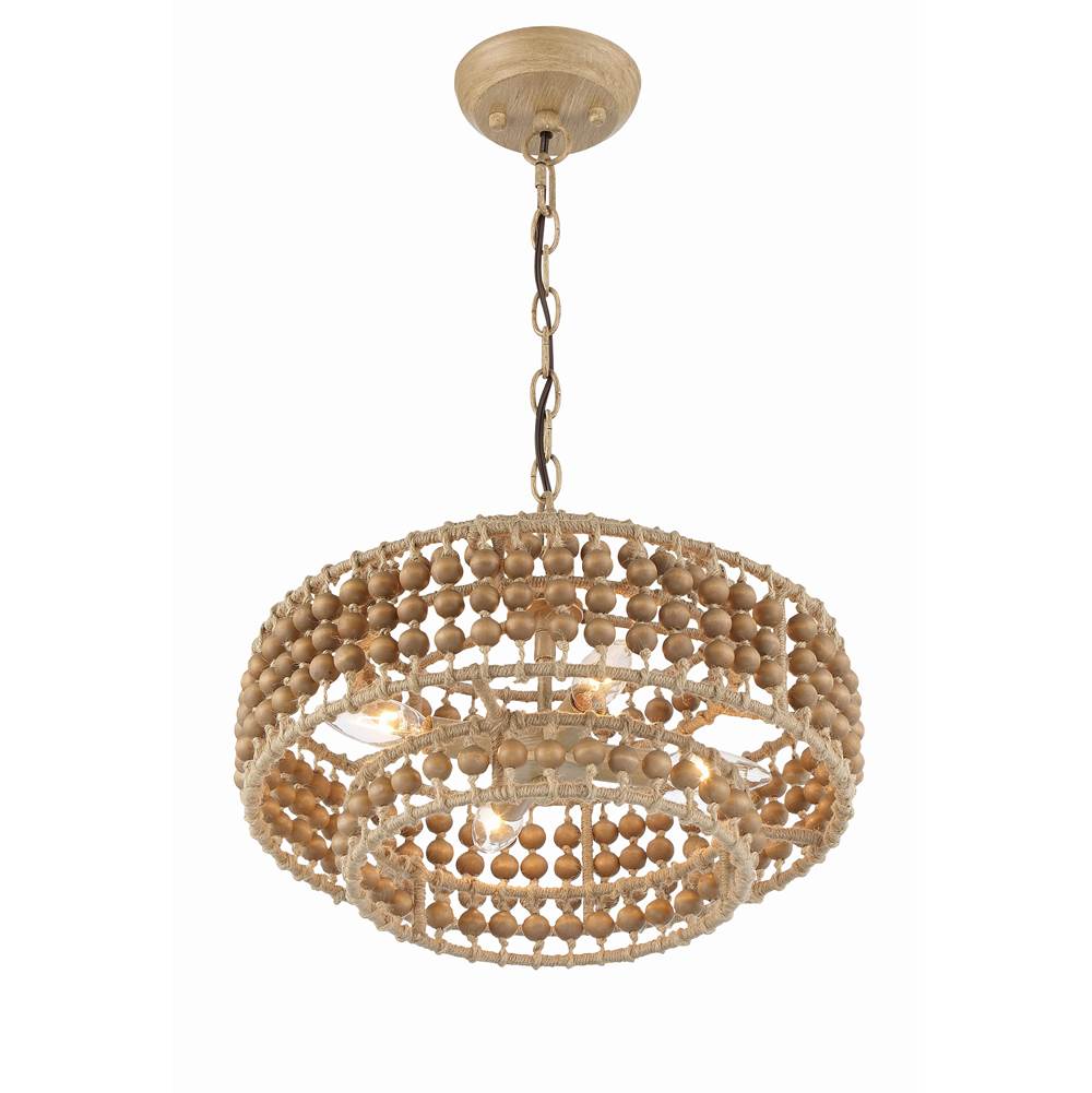 Crystorama Silas 3 Light Burnished Silver Chandelier