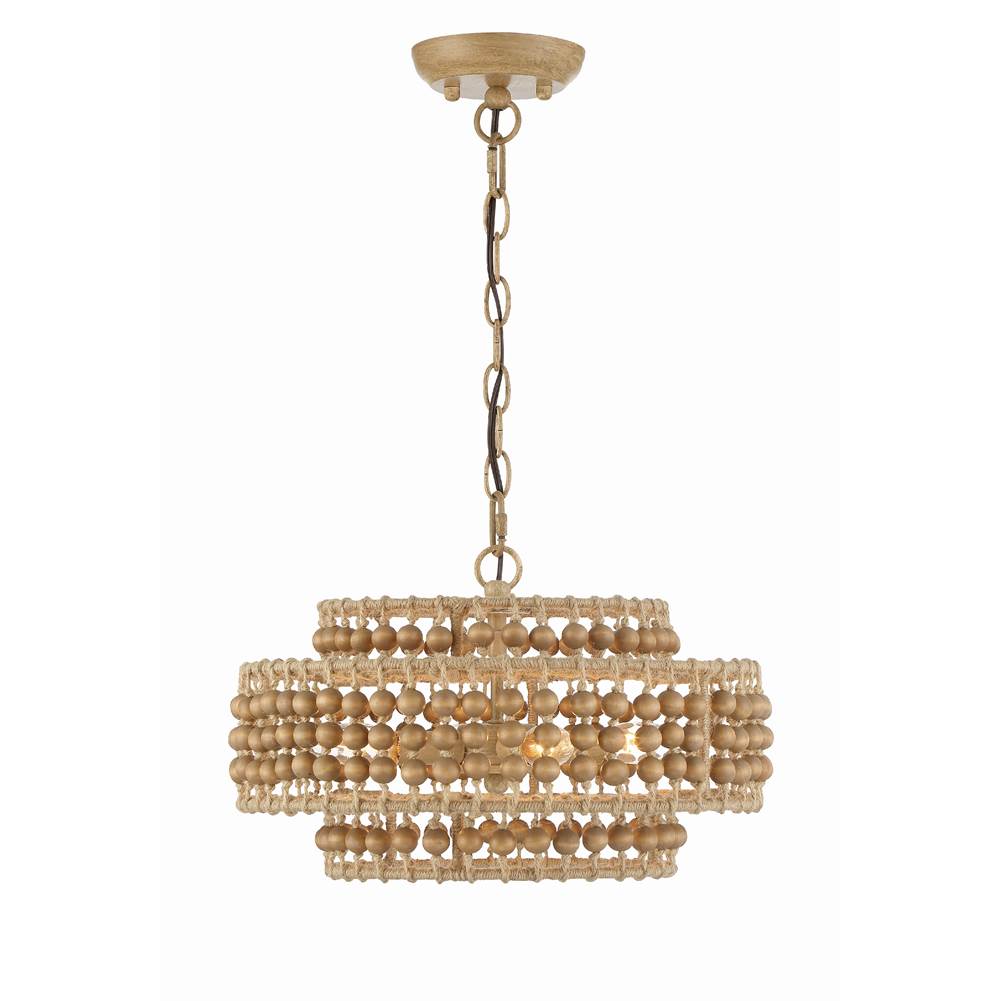 Crystorama SIL-B6003-BS Burnished Silver Silas 3 Light Burnished Silver Chandelier Image 3
