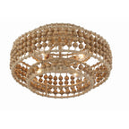 Crystorama Silas 3 Light Burnished Silver Ceiling Mount