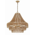 Crystorama SIL-B6006-BS Burnished Silver Silas 6 Light Burnished Silver Chandelier Image 1