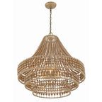 Crystorama Silas 6 Light Burnished Silver Chandelier