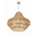 Crystorama Silas 8 Light Burnished Silver Chandelier