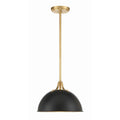 Crystorama SOT-18013-MK-GA Matte Black,Antique Gold Soto 1 Light Matte Black  Plus  Antique Gold Pendant Image 1