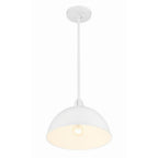 Crystorama Soto 1 Light Matte Black  Plus  Antique Gold Pendant