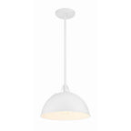 Crystorama SOT-18013-WH White Soto 1 Light White Pendant Image 4