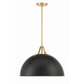 Crystorama SOT-18015-MK-GA Matte Black,Antique Gold Soto 1 Light Matte Black  Plus  Antique Gold Pendant Image 1