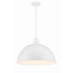 Crystorama Soto 1 Light Matte Black  Plus  Antique Gold Pendant